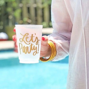 Bachelorette Cups, Birthday Party Decorations, Plastic Party Cups, Vacation Cups - Ready to Ship