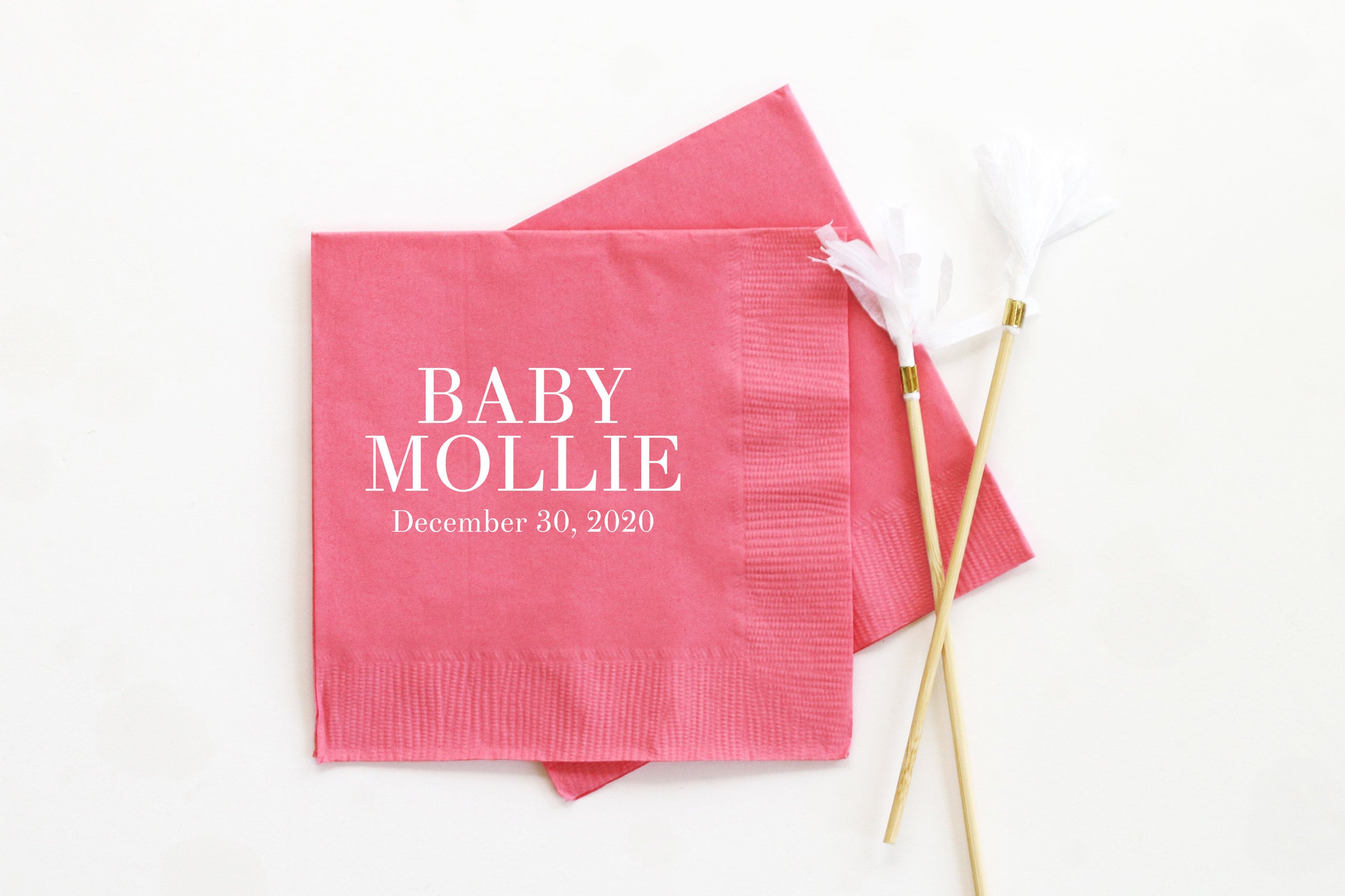 Baby Boy Beverage Napkins Baby Shower Decorations Personalized Etsy