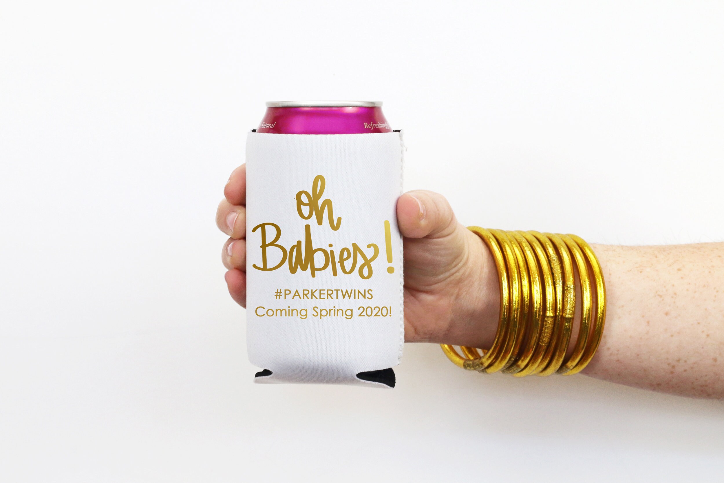 Personalized Baby Shower Napkins for Twins Oh Babies Cocktail Etsy