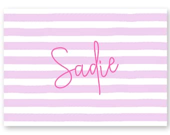 Girls Personalized Placemat - Kids Laminated Placemat - Easter Basket Stuffers - Personalized Birthday Gift for Girls