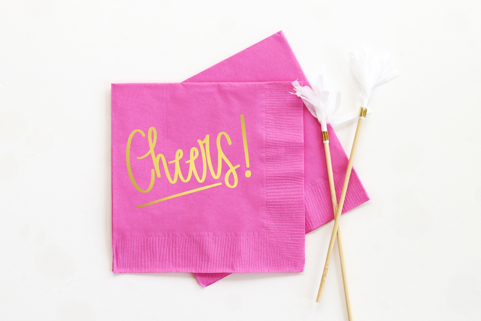 Cheers Cocktail Napkins Paper Beverage Napkins Party Etsy