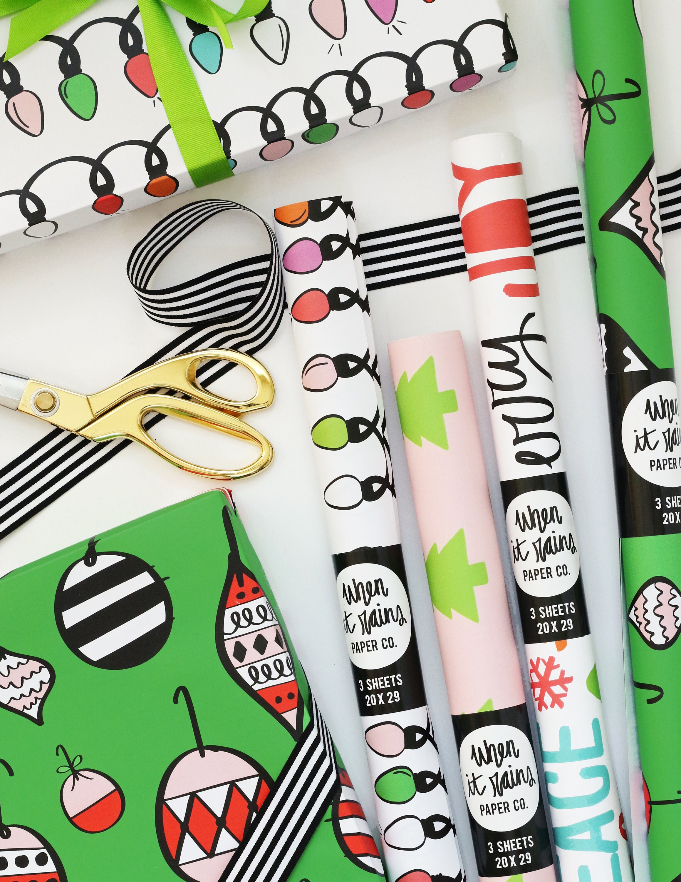 Christmas Wrapping Paper for Kids Holiday Gift Wrap Cute - Etsy UK