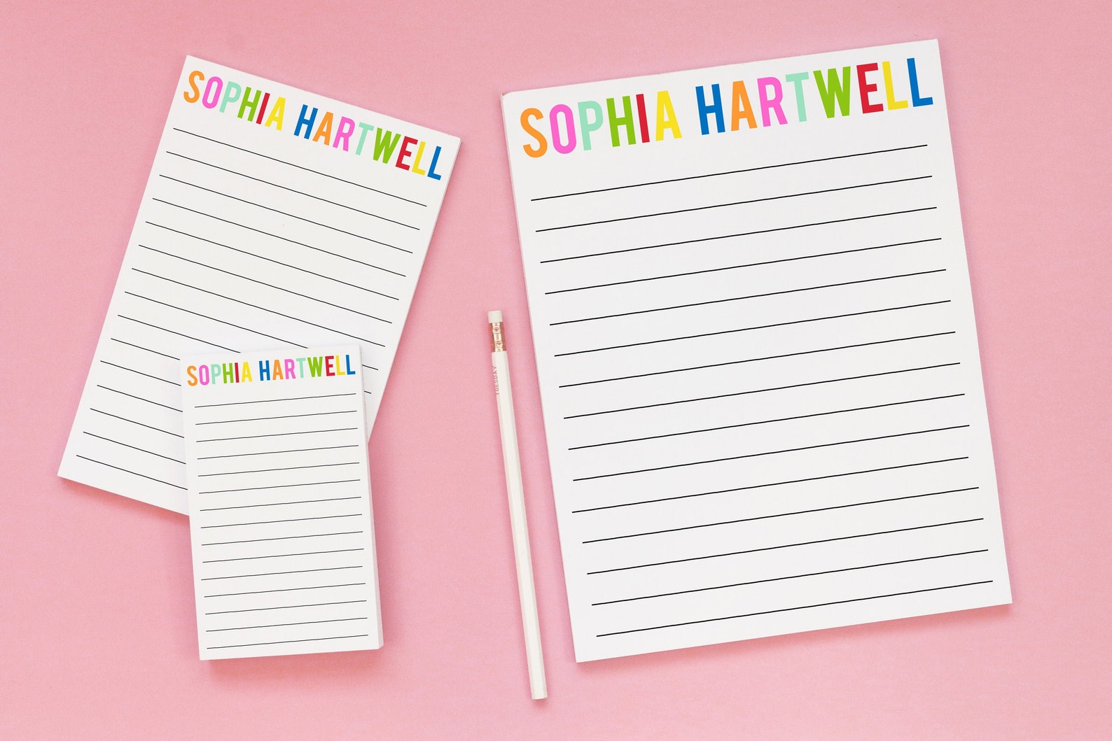 Personalized Notepad for Kids Girls Lined Writing Paper With Etsy