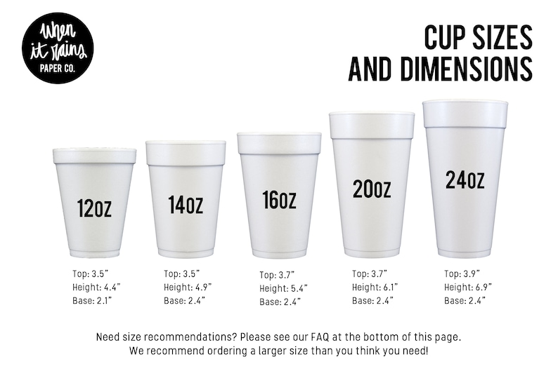 College Graduation Party Foam Cups Personalized Styrofoam Etsy