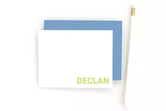 Boys Personalized Stationery Kids Personalized Stationary Set Custom Note Cards for Boys Kids Thank You Notes Personalised Boys Stationary