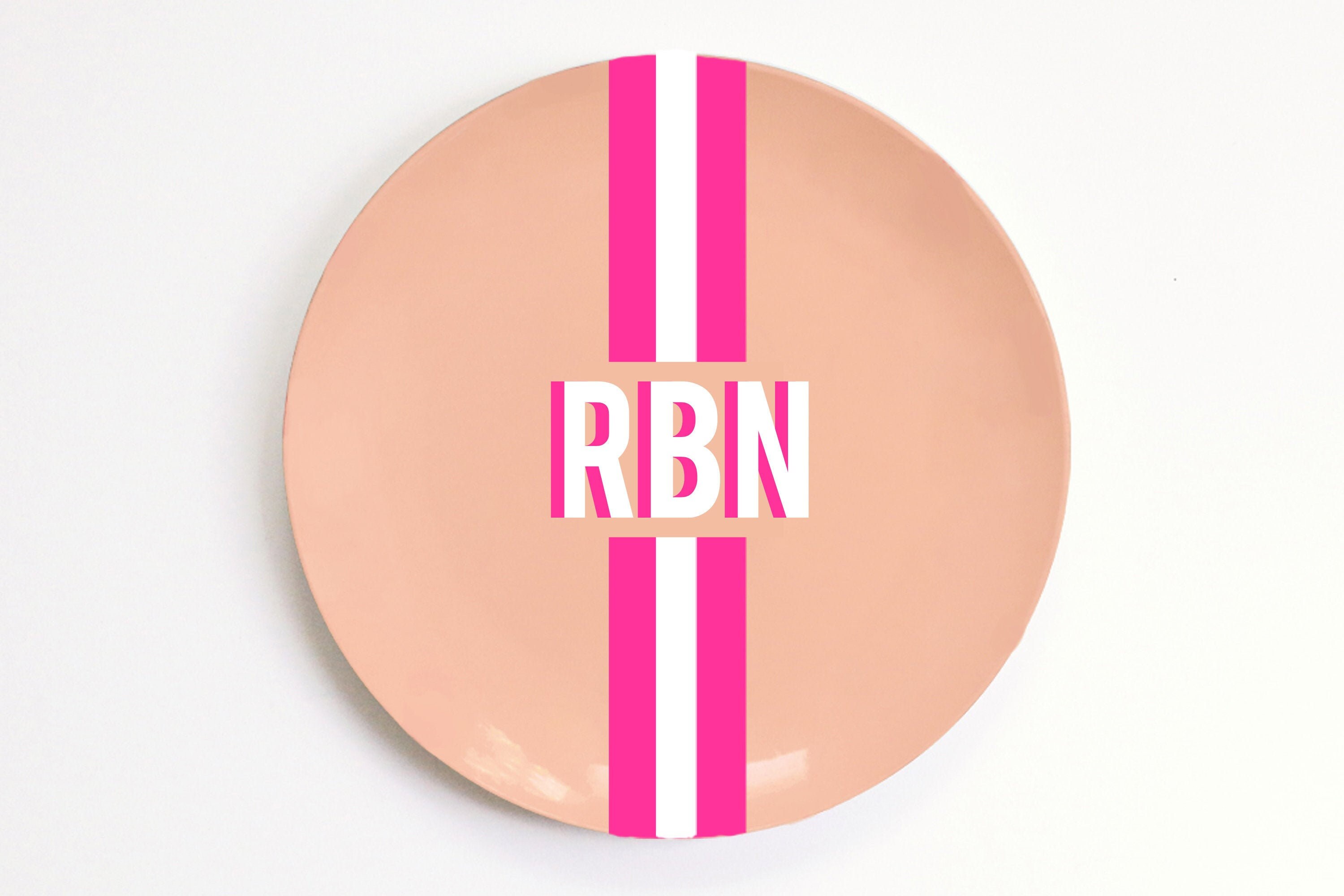 Personalized Plate for Kids Custom Dinner Plate Monogram Etsy