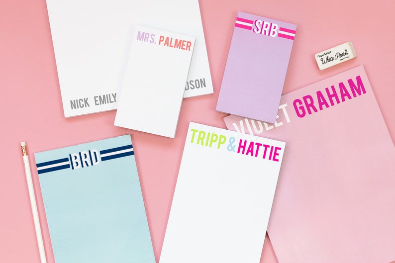 Custom Name Notepad, Personalized Teacher Gifts - Etsy