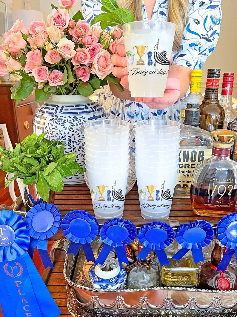 Kentucky Derby Party Cups Horse Racing Decorations and Favors image 1