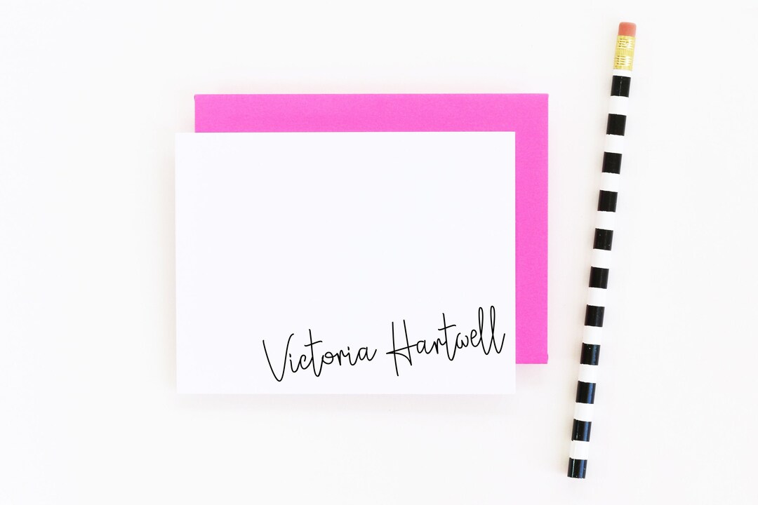 Personalized Stationery for Women, Girls Stationary Set, Custom Thank