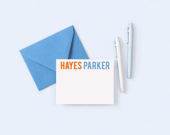 Boys Personalized Stationery- Kids Stationary- Stationery Set for Boys- Personalized Thank You Note for Kids