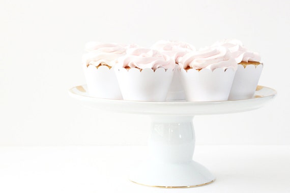 White Cupcake Wrappers White Party Supplies Neutral Wedding Cupcakes White Cupcake Wrappers White Party Supplies Neutral Wedding Cupcakes