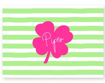 Kids St. Patrick's Day Placemat, Personalized Place Mats, Saint Patrick's Day Gift Ideas for kids, Table Decorations