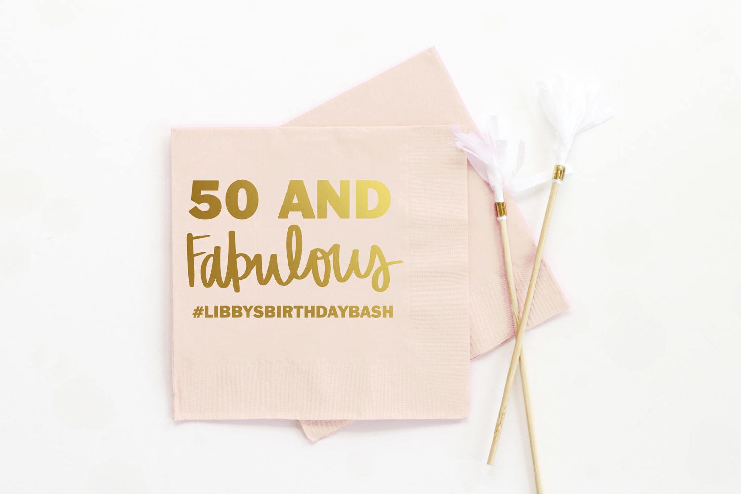 Personalized birthday napkins 50th birthday party decorations etsy