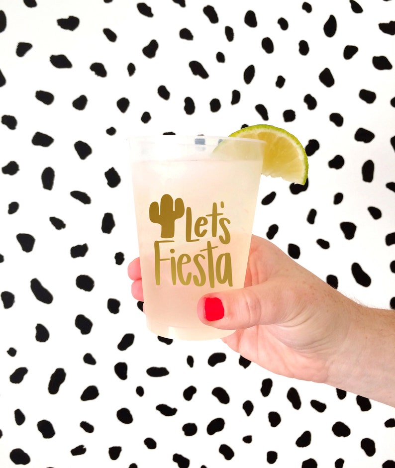 Fiesta Cups Mexican Themed Birthday Mexico Bachelorette Party Cups Cinco De Mayo Decorations Fiesta Party Favors image 9