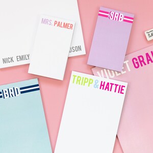 Bloc de notas personalizado con borde ondulado, bloc de notas personalizado para profesores imagen 5