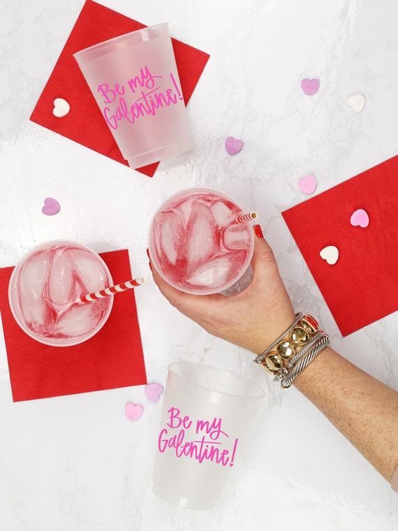 Galentines Day Cups, Valentines Day Party Favors, Galentine's Day Gifts,  Party Decorations SET OF 10 