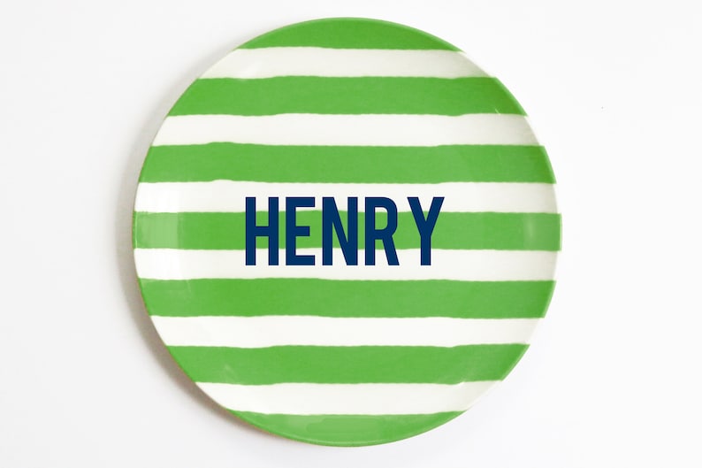 Personalized Plates for Boys Kids Melamine Plate Custom Etsy