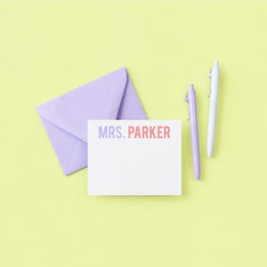 Personalized Stationary for Girls- Girls Stationery Set- Kids Thank You Notes- Personalized Stationery for Kids image 8
