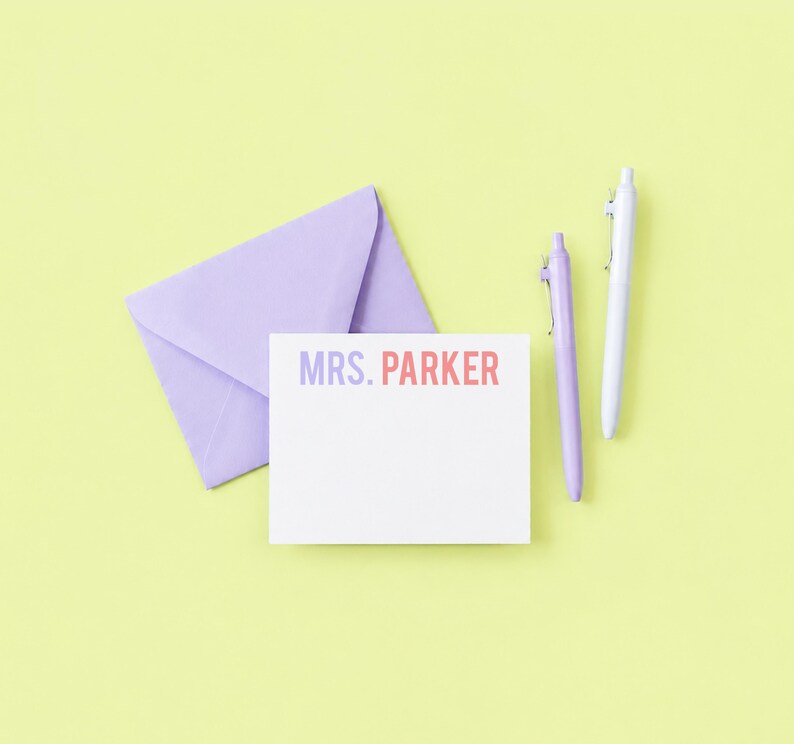 Personalized Stationary for Girls- Girls Stationery Set- Kids Thank You Notes- Personalized Stationery for Kids image 8