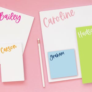 Custom Name Notepad, Personalized Teacher Gifts