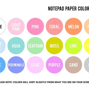 Personalized Name Notepad - Custom Note Pad - To Do List - Girls Stationery Set - Gifts for Mom image 2