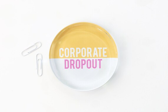 Girls Office Desk Accessories Corporate Dropout Glass Etsy