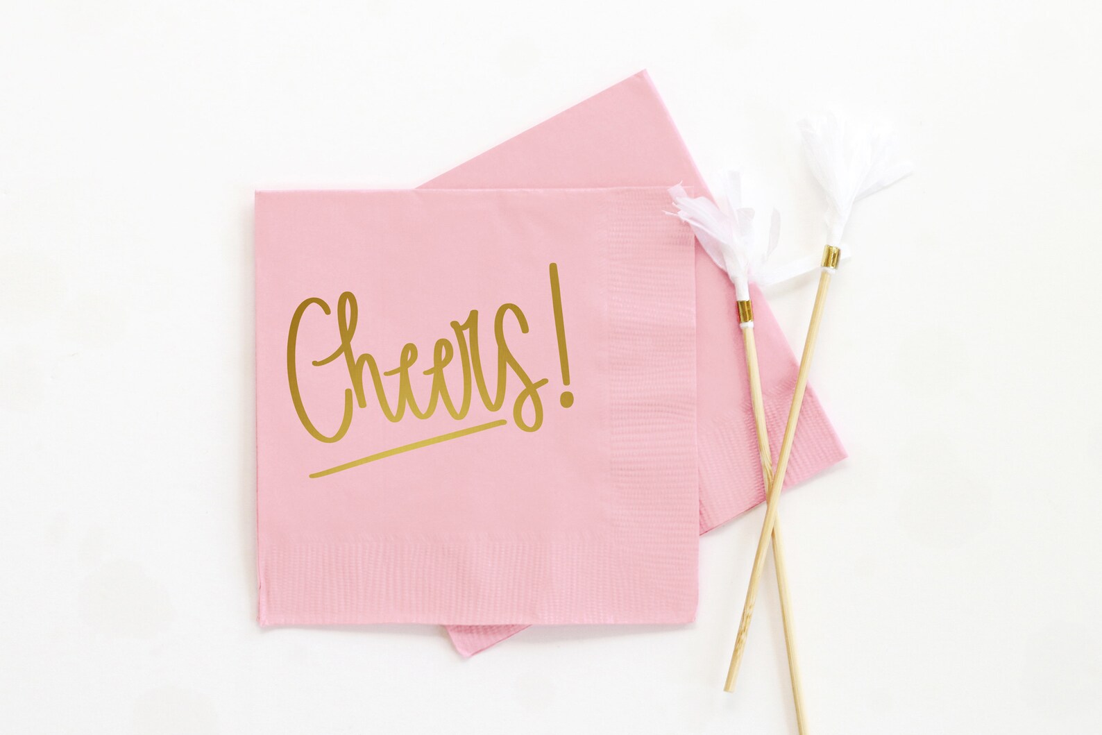 Cheers Cocktail Napkins Paper Beverage Napkins Party Etsy