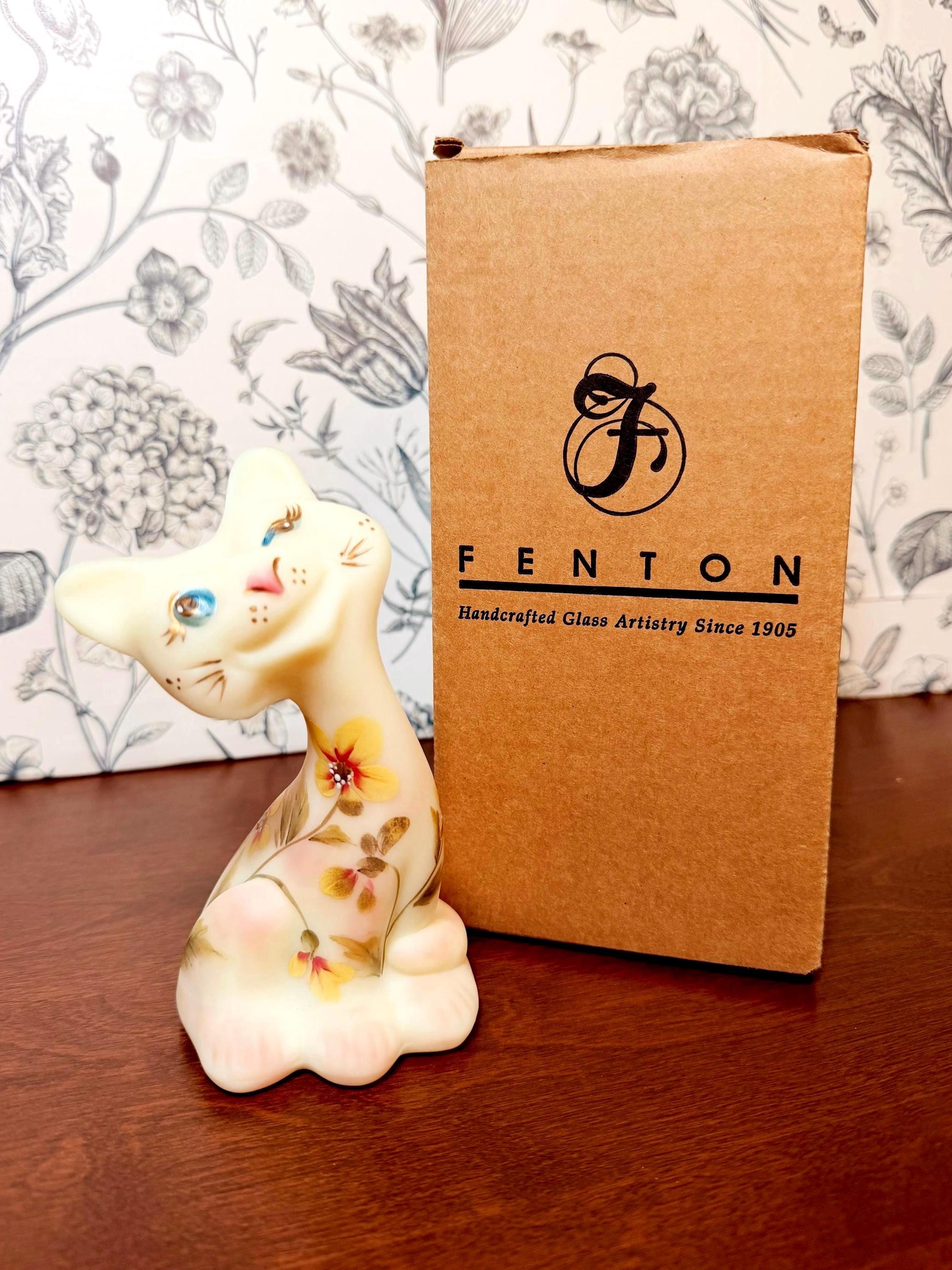 Fenton Green Cat - Etsy