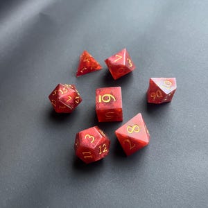 DnD Drangon’s knuckle bones standard 7 dice set