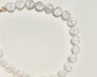 Hammered Pearl Choker