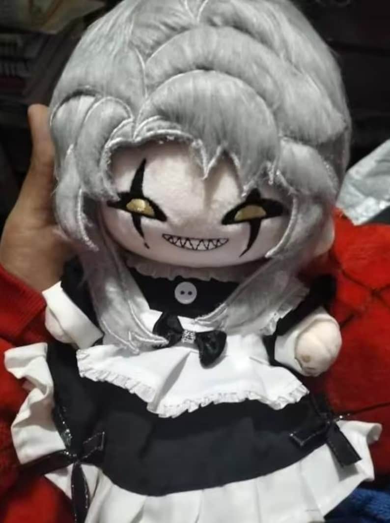 Yandere Pierrot Freak Circus Handmade Plush Clown Doll image 5