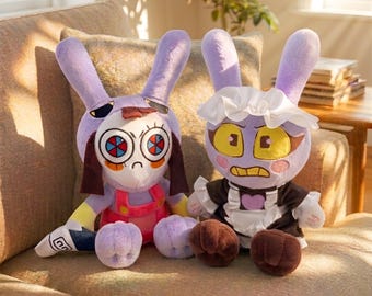 The Amazing Digital Circus Collectible Plush | Handmade 20cm Jax Maid & Pomni Jax Jester Stuffed Toy Gifts