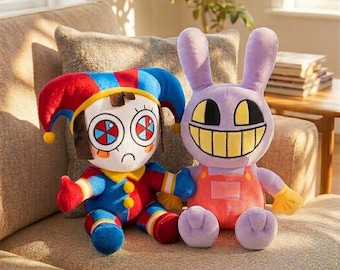 The Amazing Digital Circus Gift Plushies | 20cm Handmade Pomni & Jax Stuffed Toys