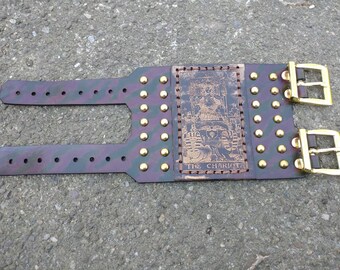 two strap chariot tarot cuff