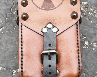 nuclear leather hip bag