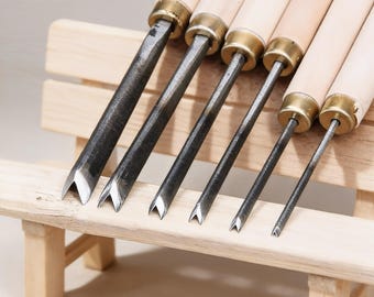 Houtsnijwerkgereedschapset, houtsnijbeitelset, beeldhouwbeitel, houtsnijmessen, houtbewerkingsgereedschap, houtbeitels, cadeau voor schrijnwerker