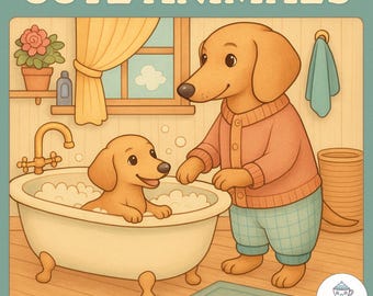 Cute Kawaii + Animals + Coloring Pages + (Printable / Cozy / Relaxation)