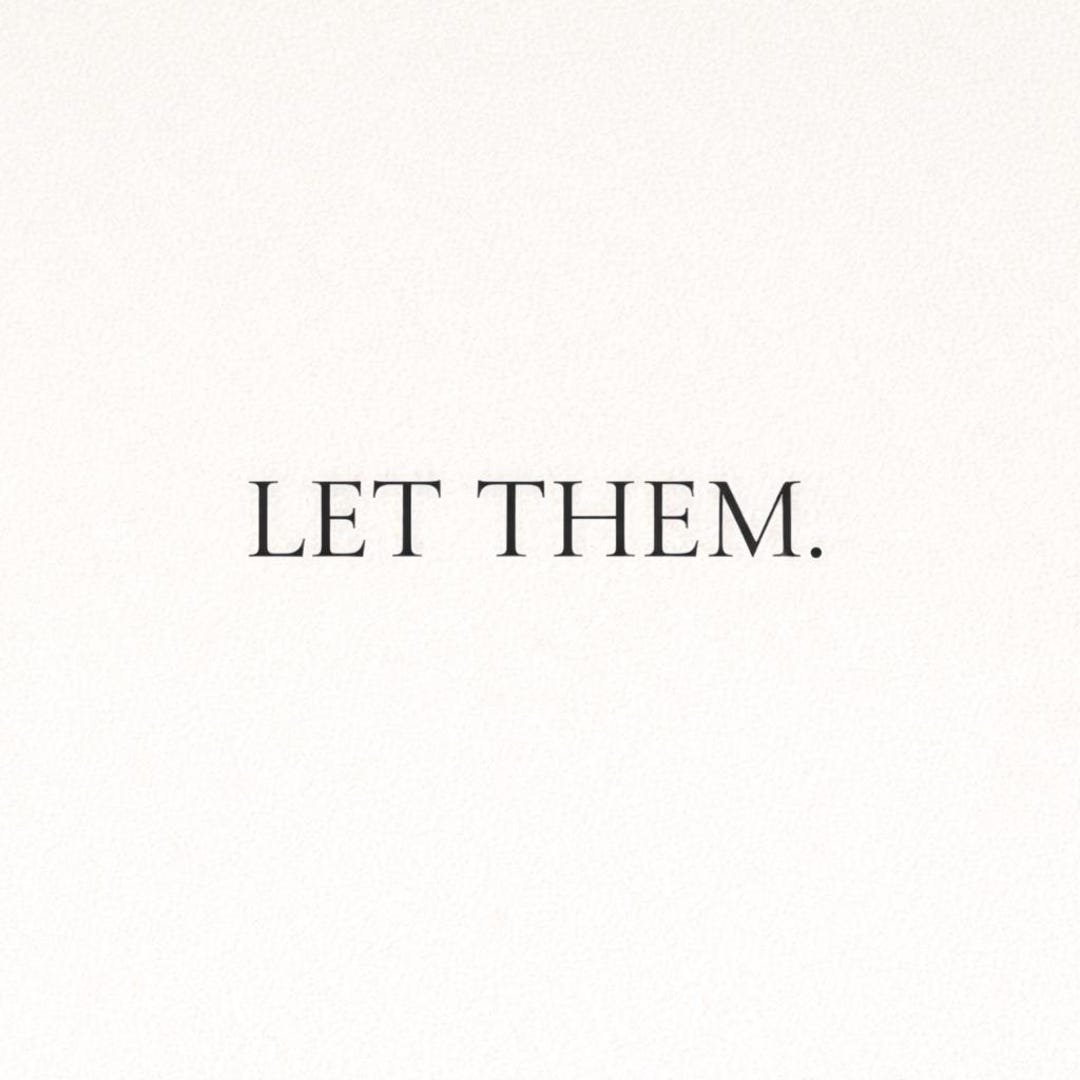 Let Them Wall Art – Minimalist Quote Poster – Self Love Decor – Neutral ...