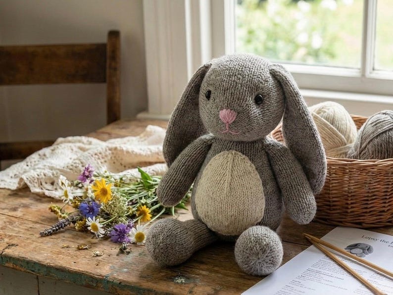 Lopsy the Heirloom Bunny - Classic Knitted Rabbit Pattern ...