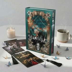 Manacled Hardcover Book, Illustrated Romantic Dramione Fanfiction, Volume Edition with Illustrations, Exclusive Poster Gift Set & Bookmark