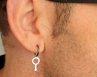 Male symbol earring best sale