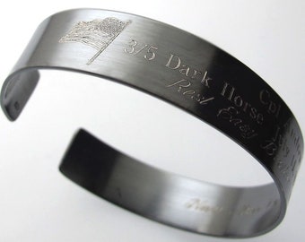 Custom American Flag Bracelet Personalized military USMC Bracelet jewelry Patriotic Memorial Bracelet mens Gift KIA Bracelets Veteran gift