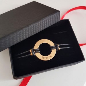 Coordinates Bracelet for Men Leather Bracelet for men Longitude Latitude Personalized Mens Bracelet Leather Cuff GPS Bracelet Birthday Gift image 6