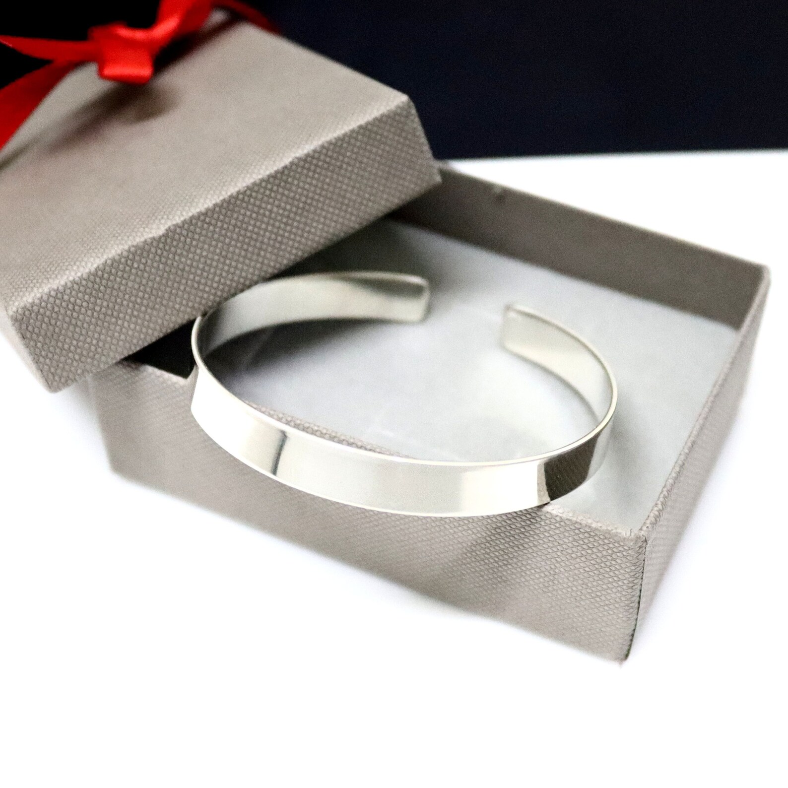 Open Silver Cuff Bracelet main image 1