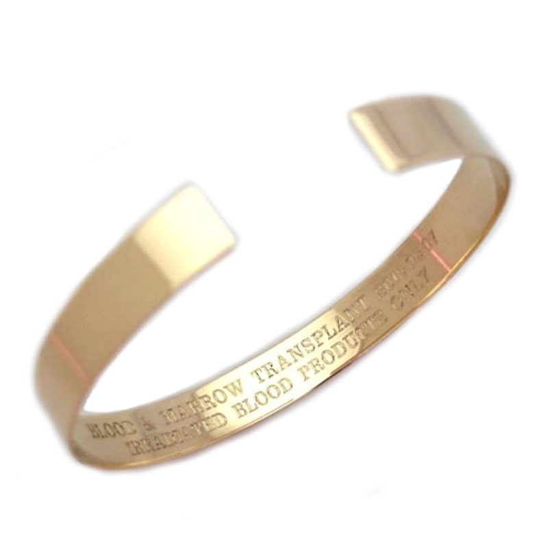 Mens Medical ID Bracelet, Medical Alert Bracelet for Men, Gold Filled ...