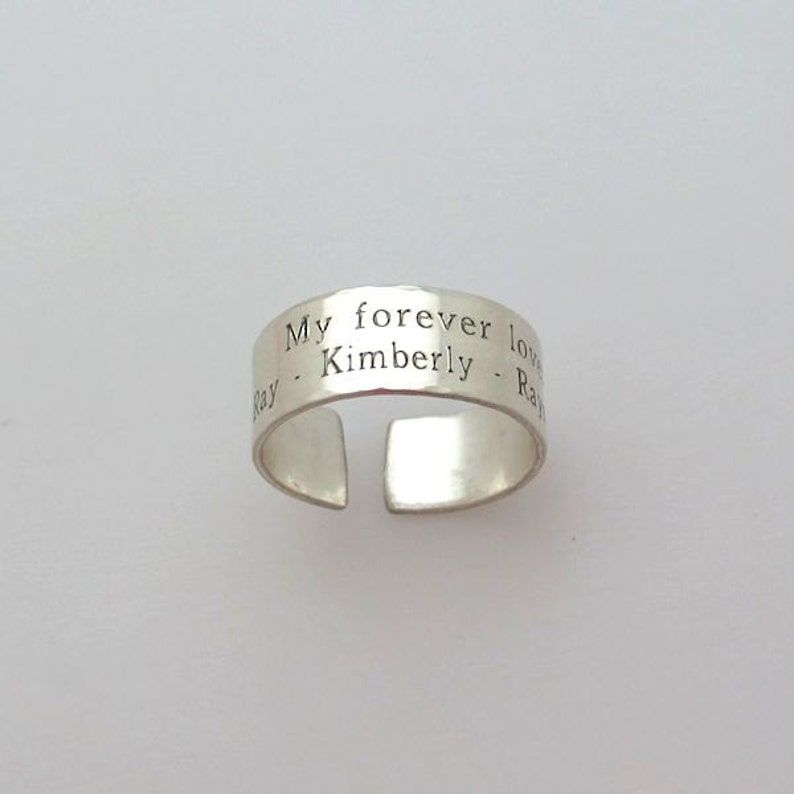 Personalized Mens Ring Wide Pinky Ring Band Sterling Silver Etsy UK