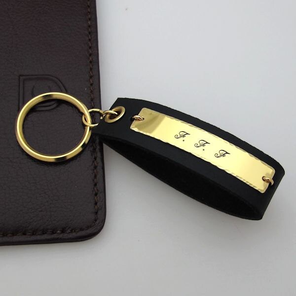 Men's Keychain. Custom Leather Keychain for Men Etsy