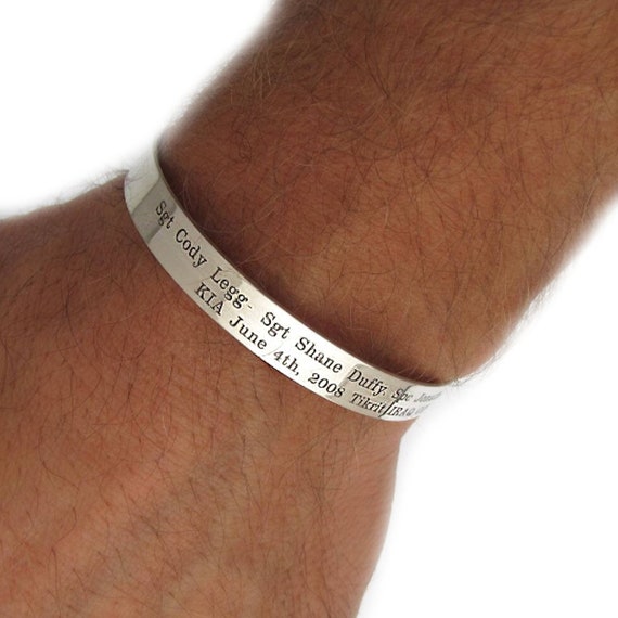 MEALGUET Personalized Cuff Bangle Bracelet : India | Ubuy