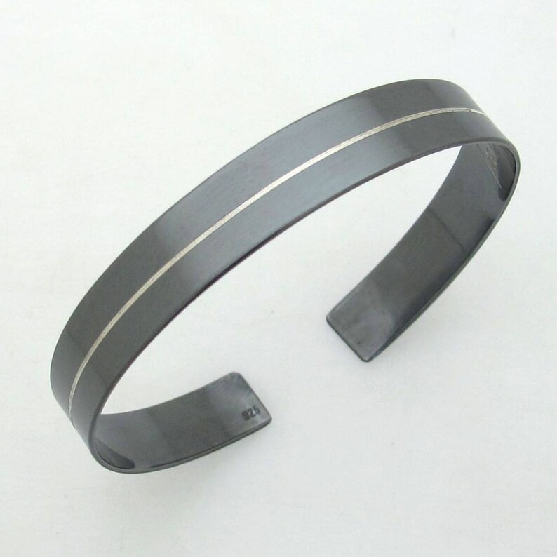 inscription bracelet Silver Mens Cuff Bracelet Personalized Mens Statement Bracelet Inside Engraved Bracelet for Men mens gift bracelet