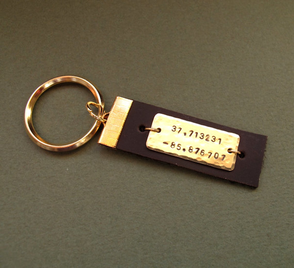 Personalized Keychain for Men Custom Leather Key Chain Etsy